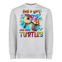 Just A Girl Who Loves Turtles Heavyweight Sweatshirt | Teevron