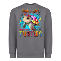 Storm just a girl who loves turtles Heavyweight Sweatshirt - texasbilliewilder