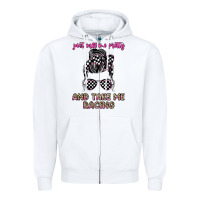 White just call me pretty and take me racing Zipper Hoodie - JahusDesignShop