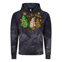 Cloud Black tis the season christmas cake Vintage Hoodie - Zillion Design Studio