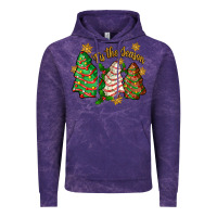 Cloud Purple tis the season christmas cake Vintage Hoodie - Zillion Design Studio