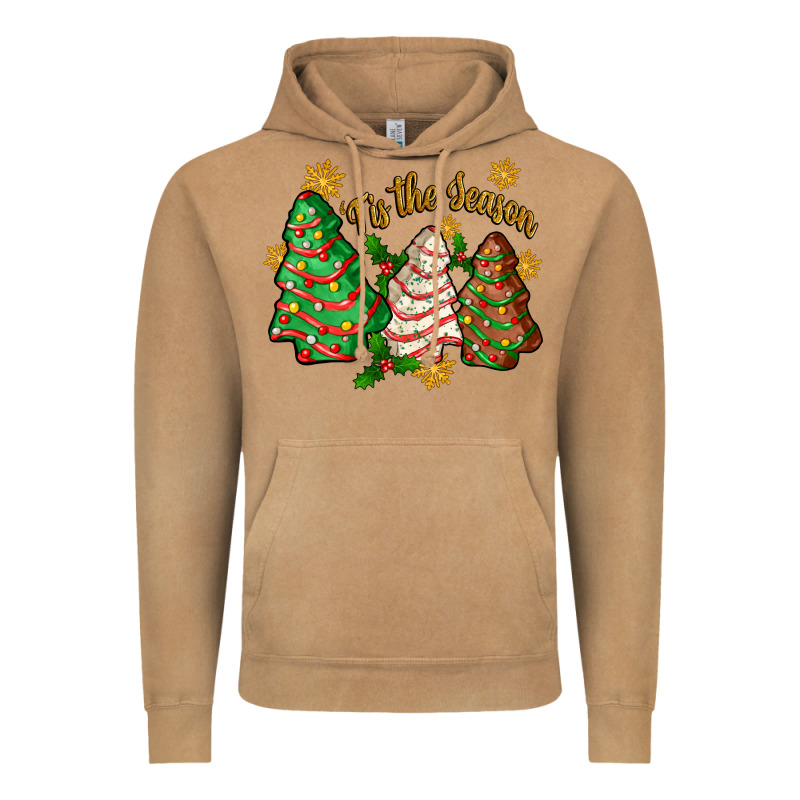 Tis The Season Christmas Cake Vintage Hoodie by Zillion Design Studio | Teevron
