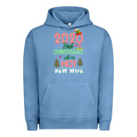 Pigment Pebble Blue 2020 First Christmas With My Hot New Wife Urban Hoodie - Bettercallsaul