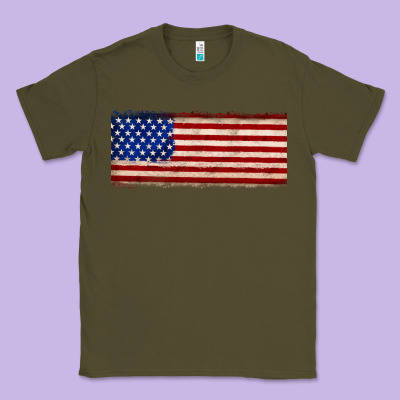 Usa Flag Classic Tee Designed By Jahusdesignshop