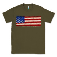 Army Green usa flag Classic Tee - JahusDesignShop