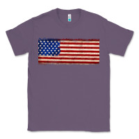 Lavender usa flag Classic Tee - JahusDesignShop