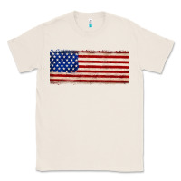 Natural usa flag Classic Tee - JahusDesignShop