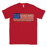 Red usa flag Classic Tee - JahusDesignShop