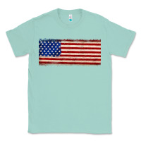 Seafoam usa flag Classic Tee - JahusDesignShop