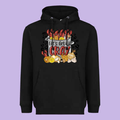 Let's Get Cray Crawfish Boil Heavyweight Hoodie Designed By Maliassmallbusiness