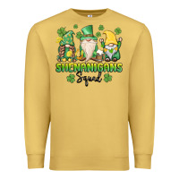 Antique Gold shenanigans squad gnomes st. patricks day Premium Sweatshirt - MaliasSmallBusiness