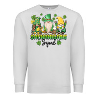 Dove Grey shenanigans squad gnomes st. patricks day Premium Sweatshirt - MaliasSmallBusiness