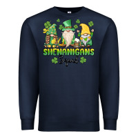 Navy shenanigans squad gnomes st. patricks day Premium Sweatshirt - MaliasSmallBusiness