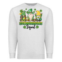 Oatmeal Heather shenanigans squad gnomes st. patricks day Premium Sweatshirt - MaliasSmallBusiness