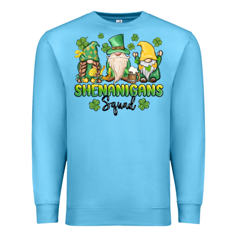 Shenanigans Squad Gnomes St. Patricks Day Premium Sweatshirt by MaliasSmallBusiness | Teevron