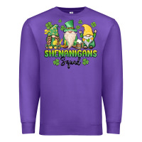 Purple shenanigans squad gnomes st. patricks day Premium Sweatshirt - MaliasSmallBusiness