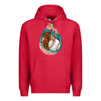 Cardinal baseball and western roses teardrop  3 Premium Hoodie - BundleAndBundleShop