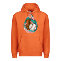 Carrot baseball and western roses teardrop  3 Premium Hoodie - BundleAndBundleShop
