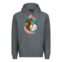Rock baseball and western roses teardrop  3 Premium Hoodie - BundleAndBundleShop