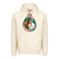 Tofu baseball and western roses teardrop  3 Premium Hoodie - BundleAndBundleShop