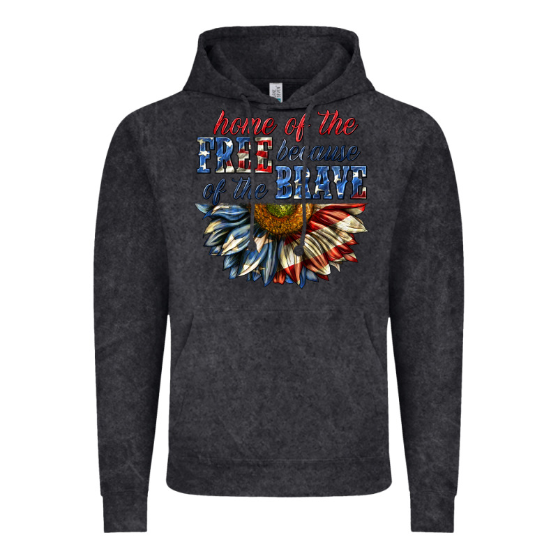 Home Of The Free Because Of The Brave Sunflower Bi Vintage Hoodie by texasbilliewilder | Teevron