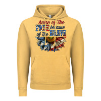 Vintage Mustard home of the free because of the brave sunflower bi Vintage Hoodie - texasbilliewilder