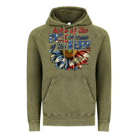 Vintage Olive home of the free because of the brave sunflower bi Vintage Hoodie - texasbilliewilder