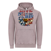 Vintage Zinc home of the free because of the brave sunflower bi Vintage Hoodie - texasbilliewilder
