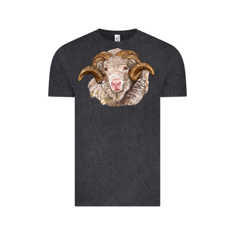 Merino Wool Ram Vintage Tee by BarkalooDesign | Teevron