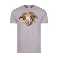 Vintage Zinc merino wool ram Vintage Tee - BarkalooDesign
