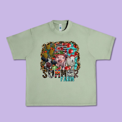 Summer Farm Urban Heavy Tee Designed By Sublimationcraftshop