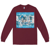 Burgundy winter vibes gnome Long Sleeve Tee - JahusDesignShop