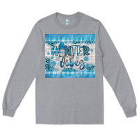 Heather Grey winter vibes gnome Long Sleeve Tee - JahusDesignShop