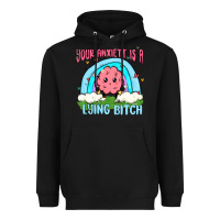 Black your anxıett is a lying bitch malia Heavyweight Hoodie - MaliasSmallBusiness