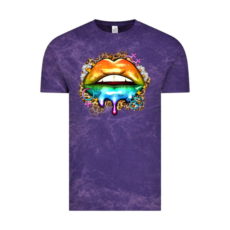 Rainbow Lips Vintage Tee by Zillion Design Studio | Teevron