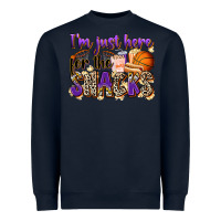 Navy i'm just here for the snacks basketball Heavyweight Sweatshirt - Zillion Design Studio
