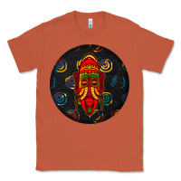 Copper african masks round earrings 2 Classic Tee - BundleAndBundleShop