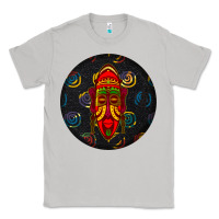 Moon Dust african masks round earrings 2 Classic Tee - BundleAndBundleShop