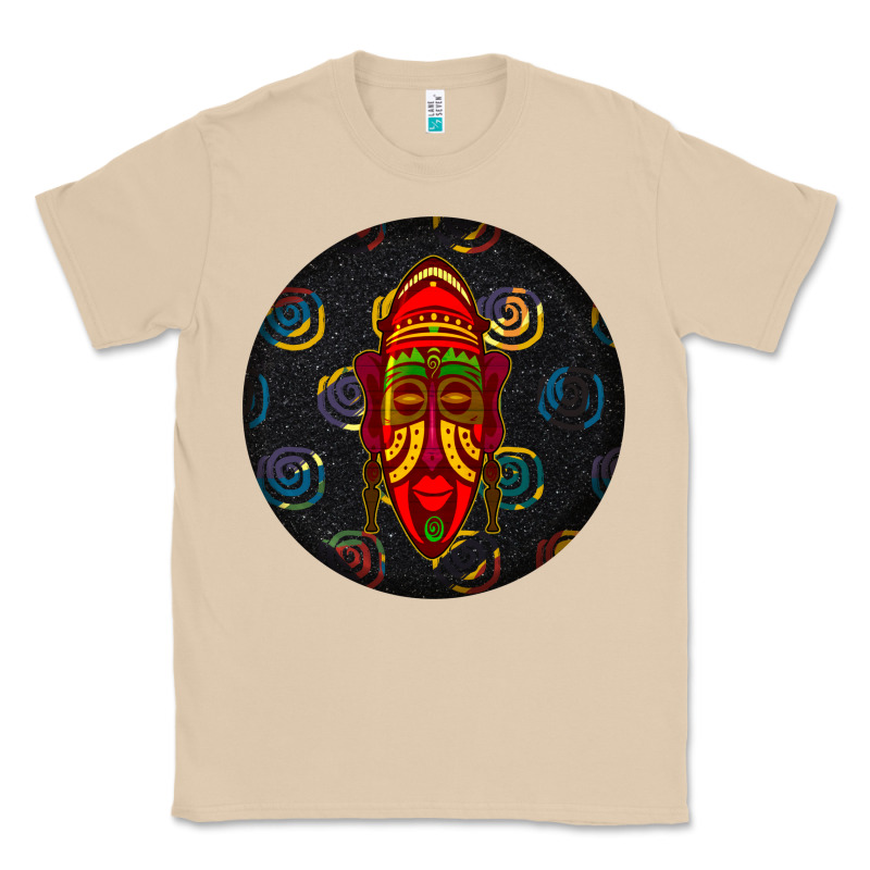African Masks Round Earrings 2 Classic Tee by BundleAndBundleShop | Teevron