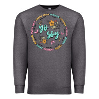 Charcoal Heather yo soy inspiration Premium Sweatshirt - MaliasSmallBusiness