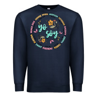 Navy yo soy inspiration Premium Sweatshirt - MaliasSmallBusiness