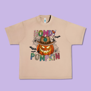 Howdy Pumpkin Urban Heavy Tee Designed By Cowhidedigitalart