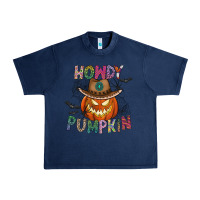 Navy howdy pumpkin Urban Heavy Tee - CowhideDigitalArt