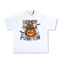 White howdy pumpkin Urban Heavy Tee - CowhideDigitalArt