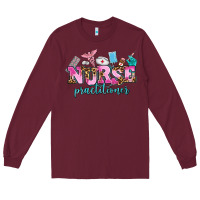 Burgundy nurse practitioner Long Sleeve Tee - AdoDesignShop