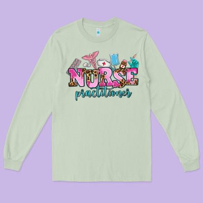 Nurse Practitioner Long Sleeve Tee Designed By Adodesignshop