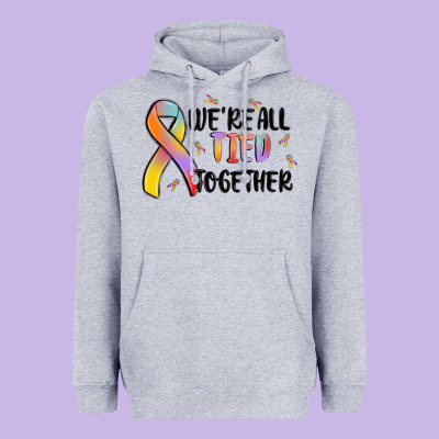 We Are All Tied Together Heavyweight Hoodie Designed By Maliassmallbusiness