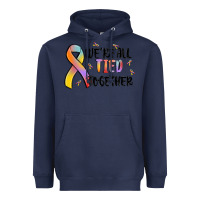 Navy we are all tied together Heavyweight Hoodie - MaliasSmallBusiness