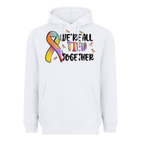 White we are all tied together Heavyweight Hoodie - MaliasSmallBusiness