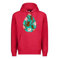 Cardinal baseball and western roses teardrop  5 Premium Hoodie - BundleAndBundleShop